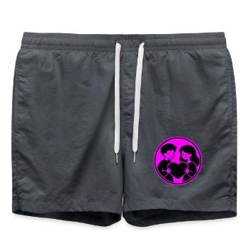 Paar Herz Beziehung - Badeshorts -  - Vorne