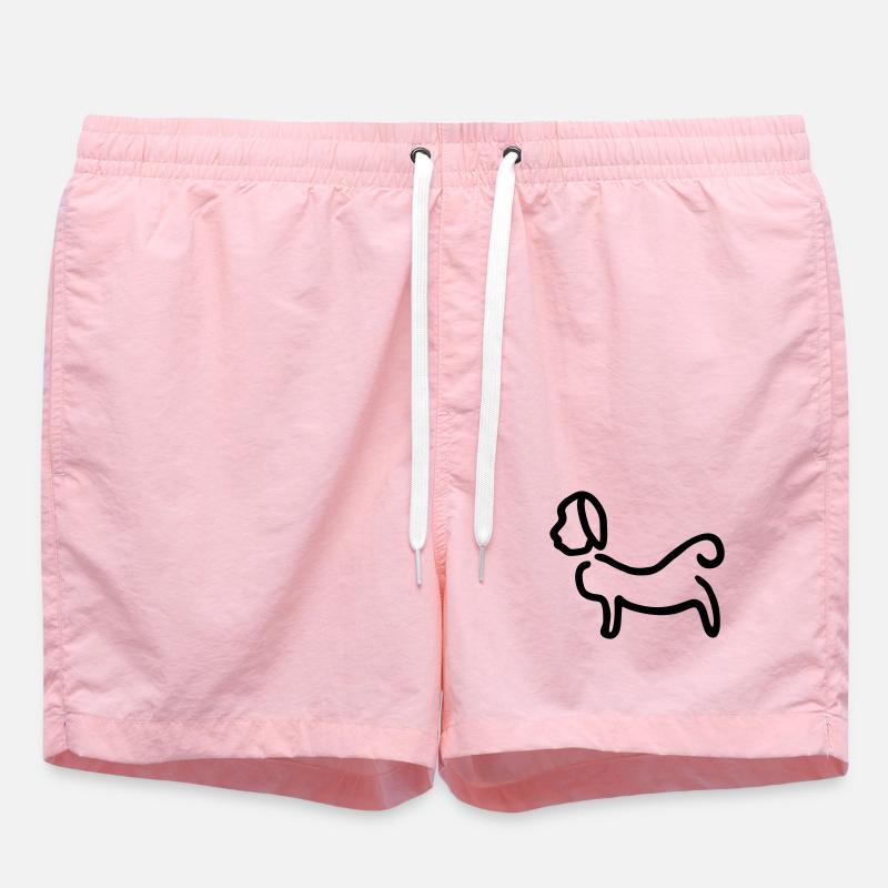 Hund_Silhouette - Short de bain - rose