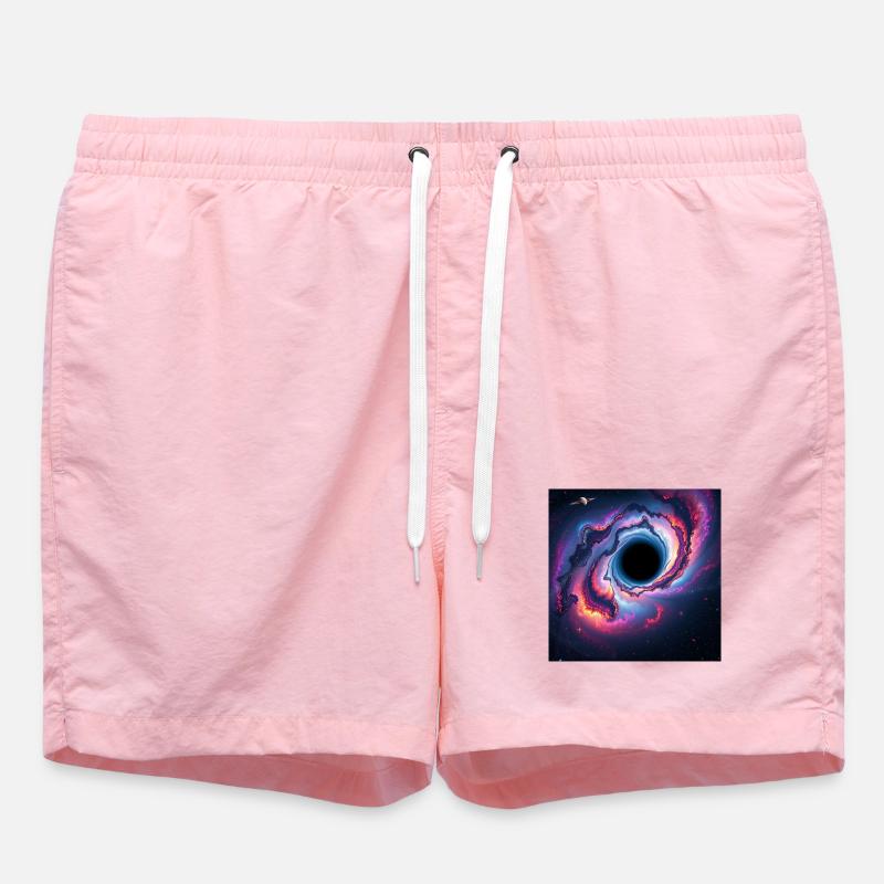 Trou noir dans la galaxie néon - Short de bain - rose