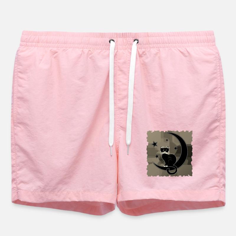 chat - Short de bain - rose