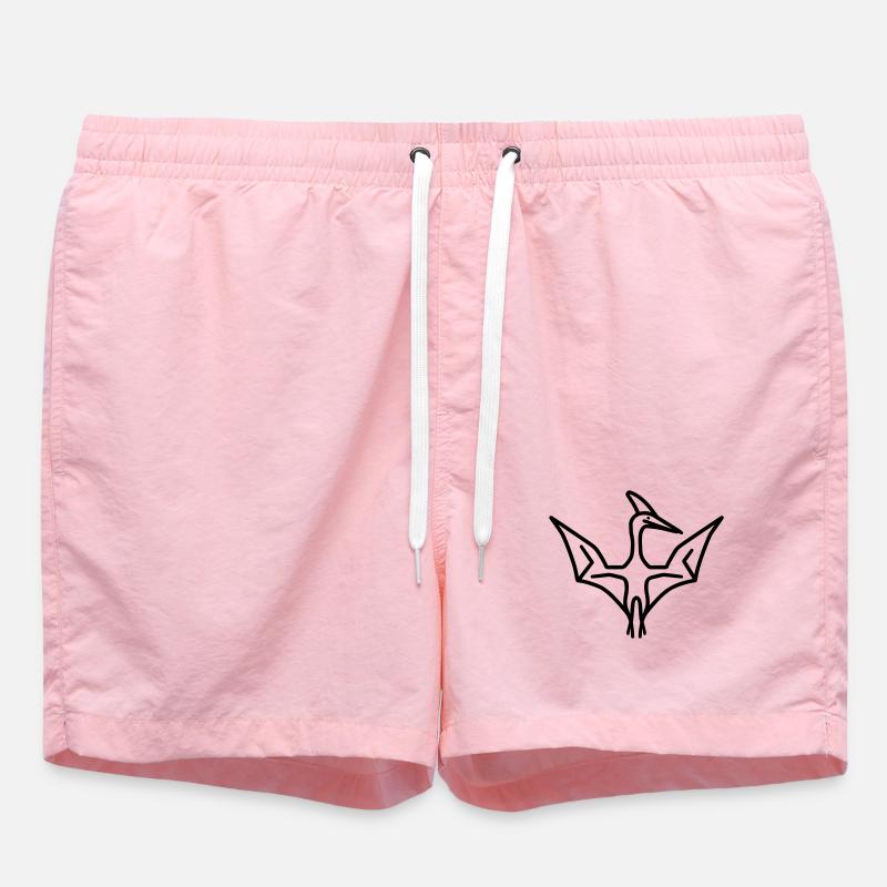 Pterodactyl - Swim Trunks - pink