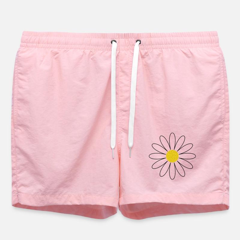 Gänseblümchen Blüte Blume - Badeshorts - Pink