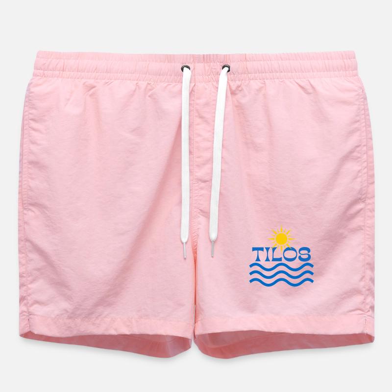 Tilos Sun Waves Logo - Short de bain - rose