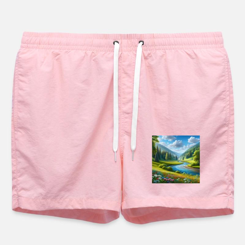 A beautiful spring hall - Swim Trunks - pink