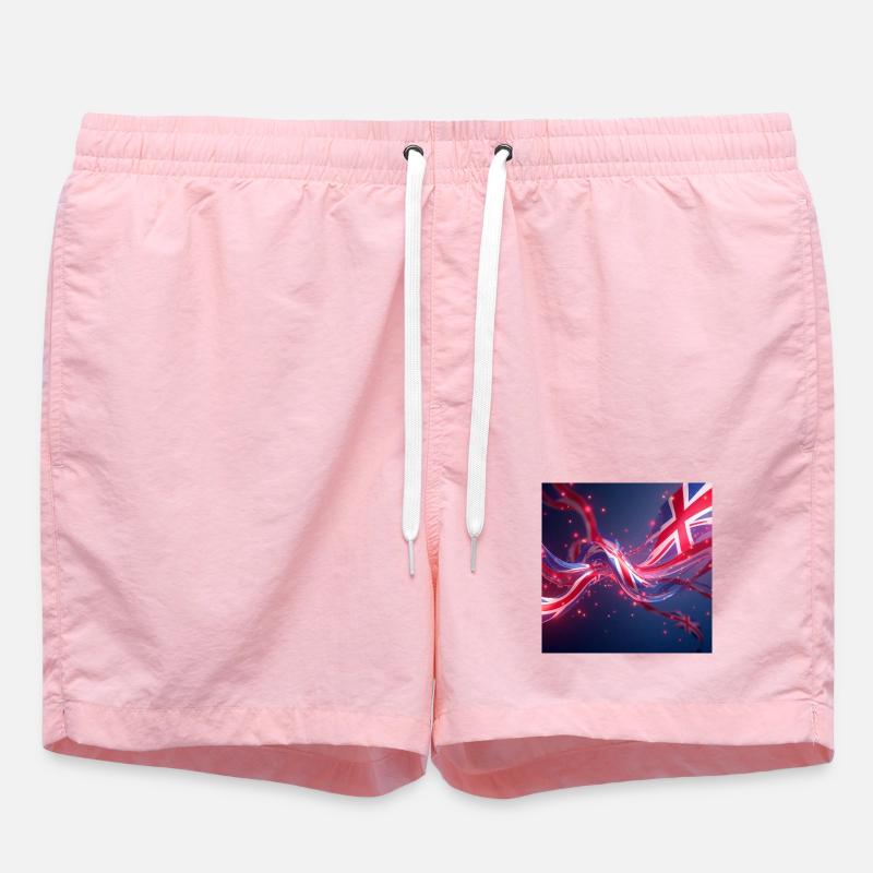 drapeaux_GB2 - Swim Trunks - pink