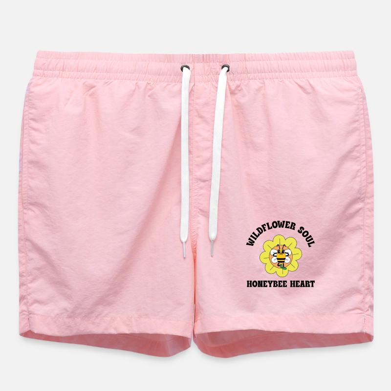Âme de Fleurs sauvages – Diction du Cœur d’abeille - Short de bain - rose