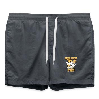 Golden Retriever Pop Art Dogs Design - Swim Trunks -  - Front