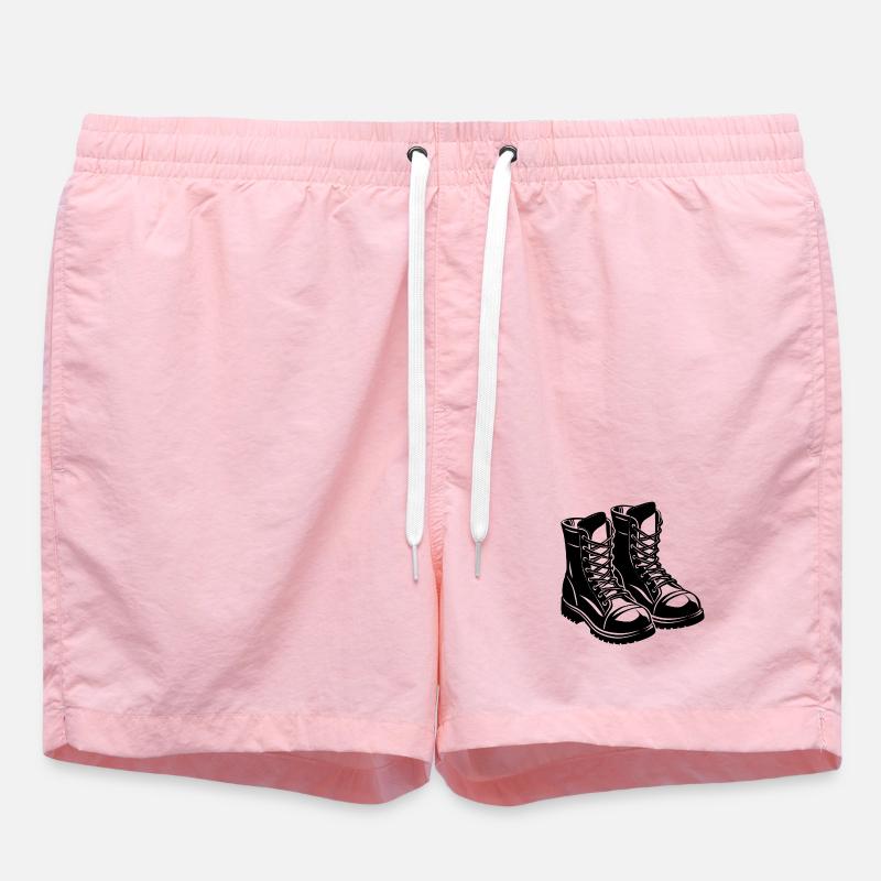 Bottes de combat - Short de bain - rose