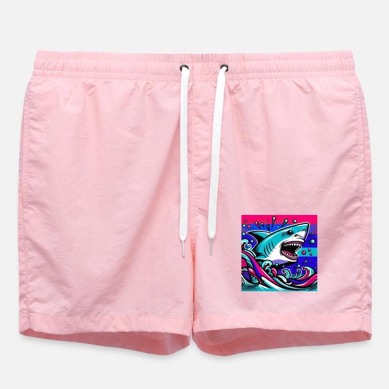 Requin - Short de bain - rose