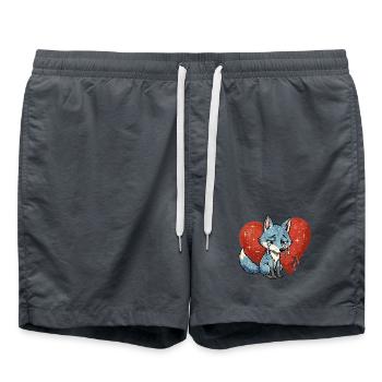 Fox animal sad symbol heart broken - Swim Trunks -  - Front