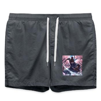Ninja im Kirschblütenwald - Badeshorts -  - Vorne