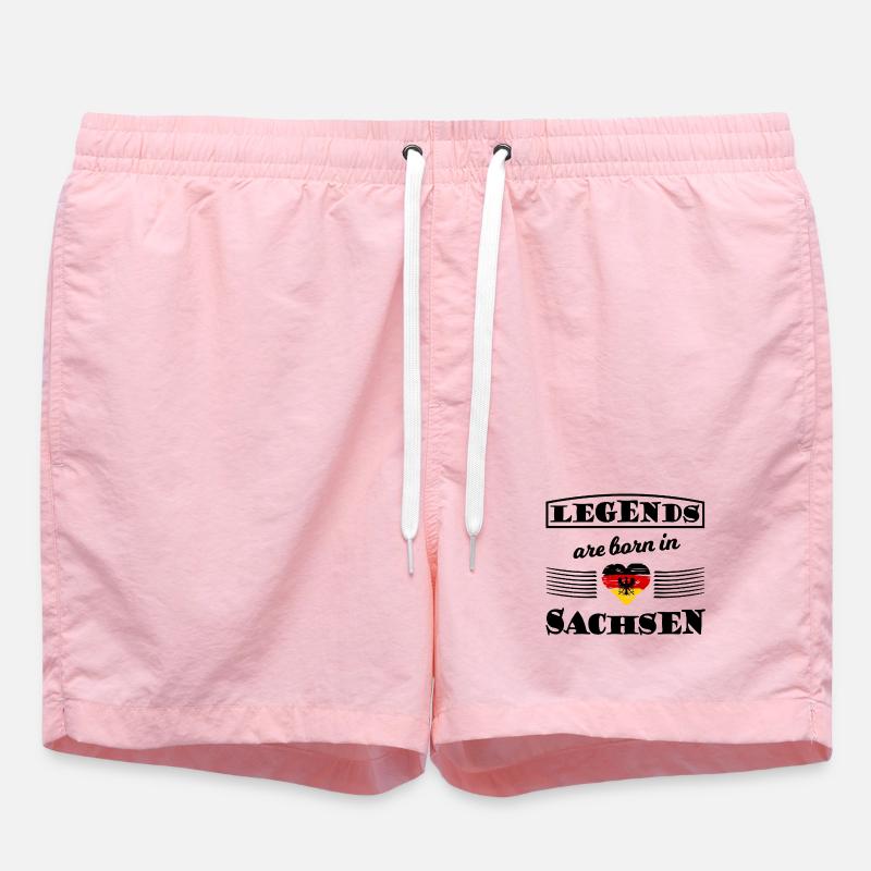 Bouclier saxon rouge doré - Short de bain - rose