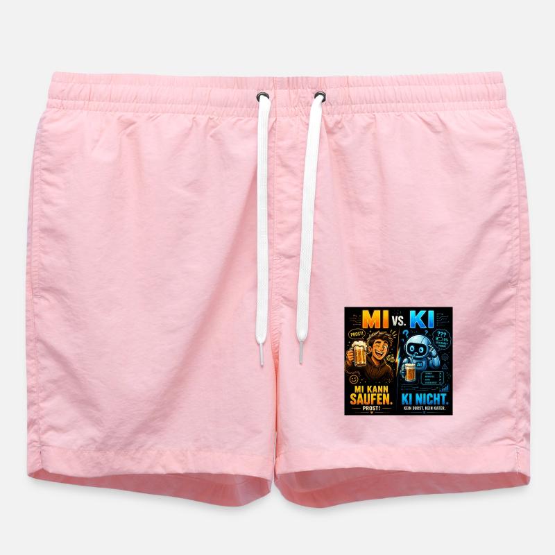 MI vs KI – Prost statt Prompt - Badeshorts - Pink
