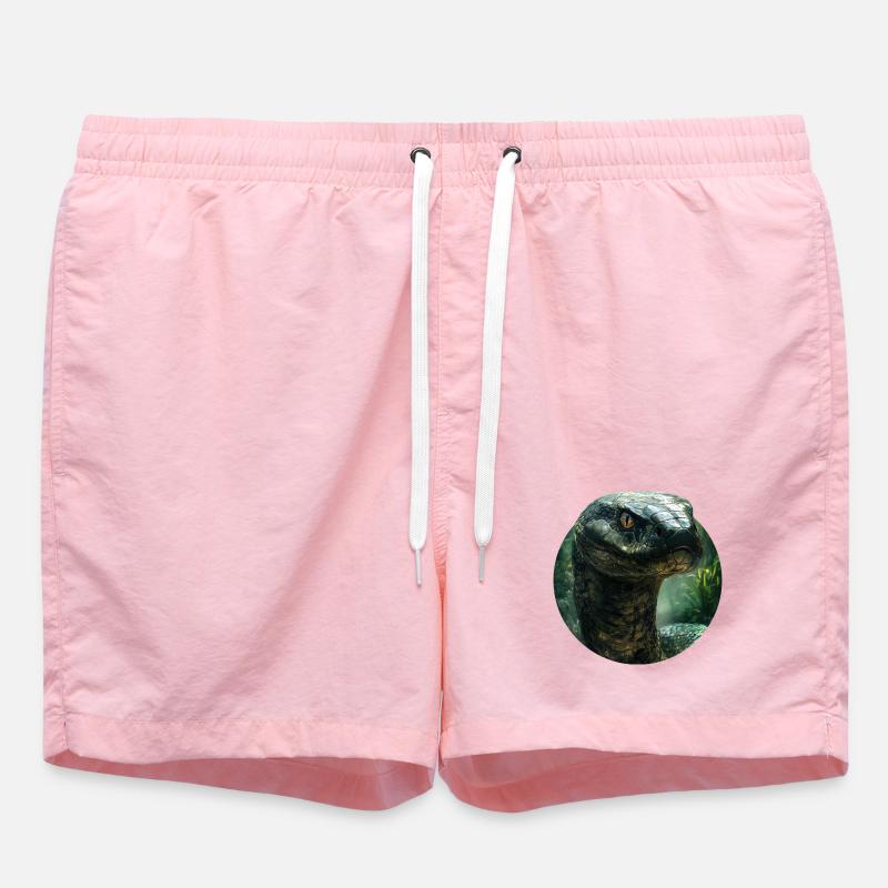 Design de serpent - Short de bain - rose