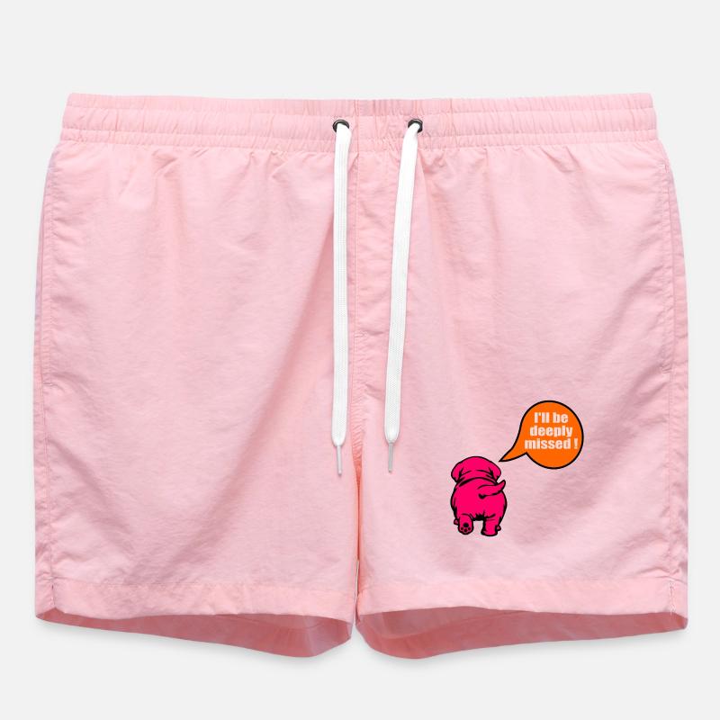 Chien d’adieu drôle - Short de bain - rose