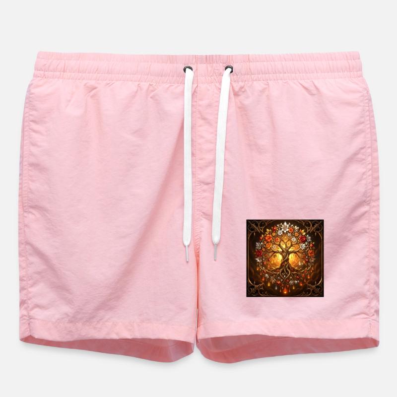 Arbre de vie luminescent - Short de bain - rose