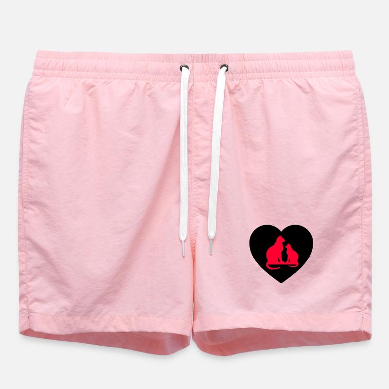 félin - Short de bain - rose