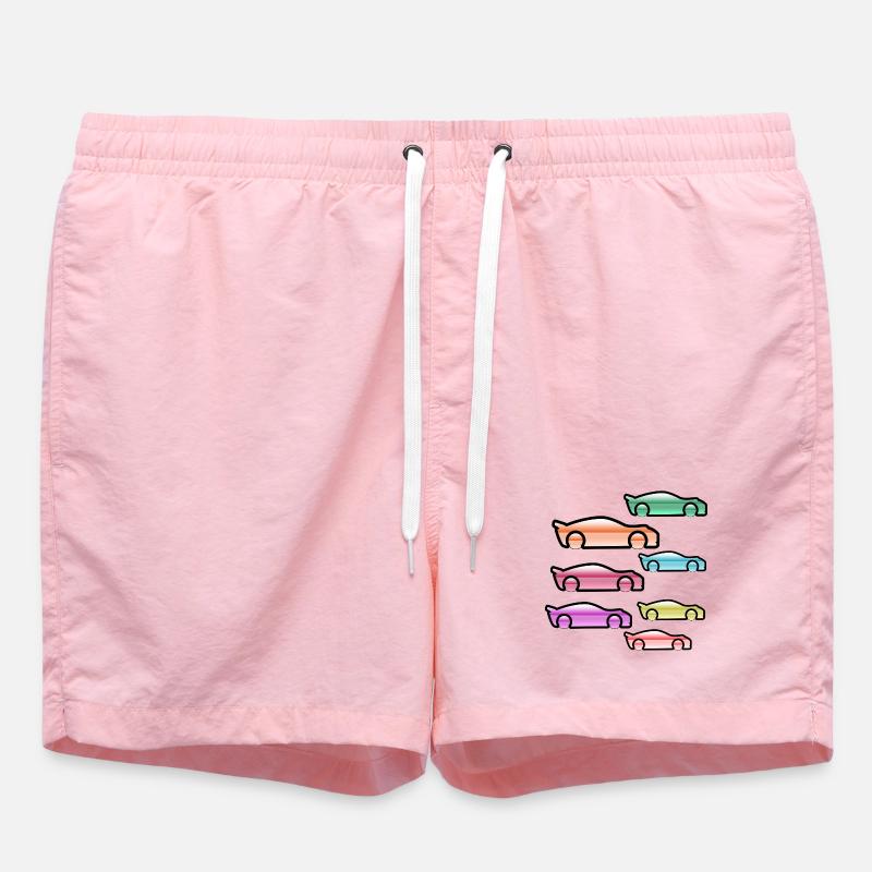 automobiles - Swim Trunks - pink