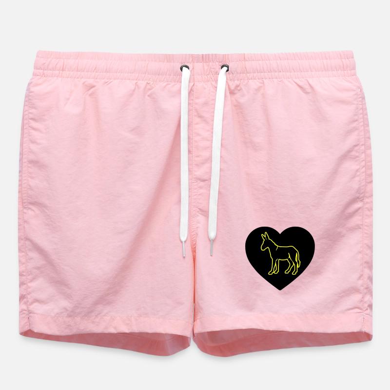 âne - Short de bain - rose