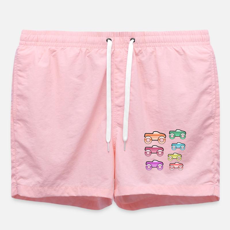Automobiles - Short de bain - rose