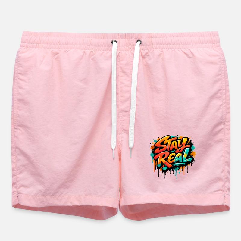 Stay_Real - Short de bain - rose