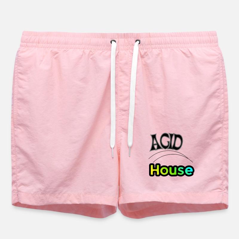 Acid House - Swim Trunks - pink