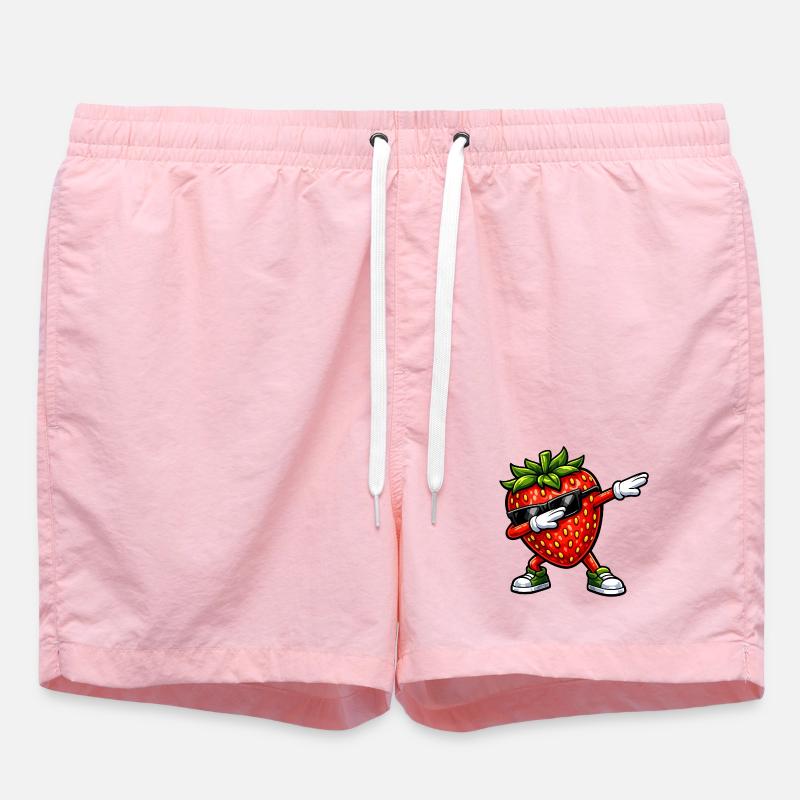 Dabbing Erdbeere - Badeshorts - Pink