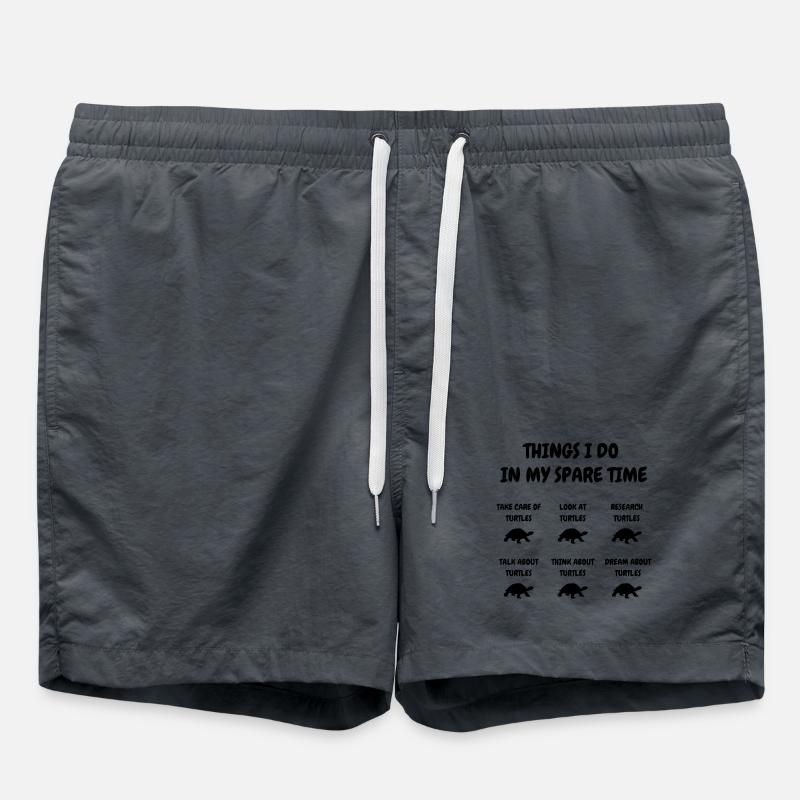 Obsessed with Turtles - Swim Trunks - undefined
