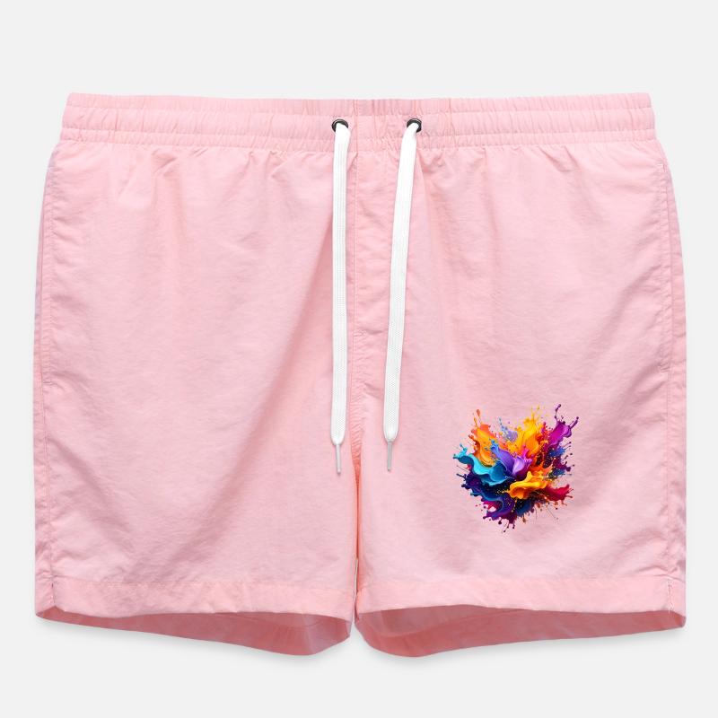Paint Splash Explosion - Swim Trunks - undefined