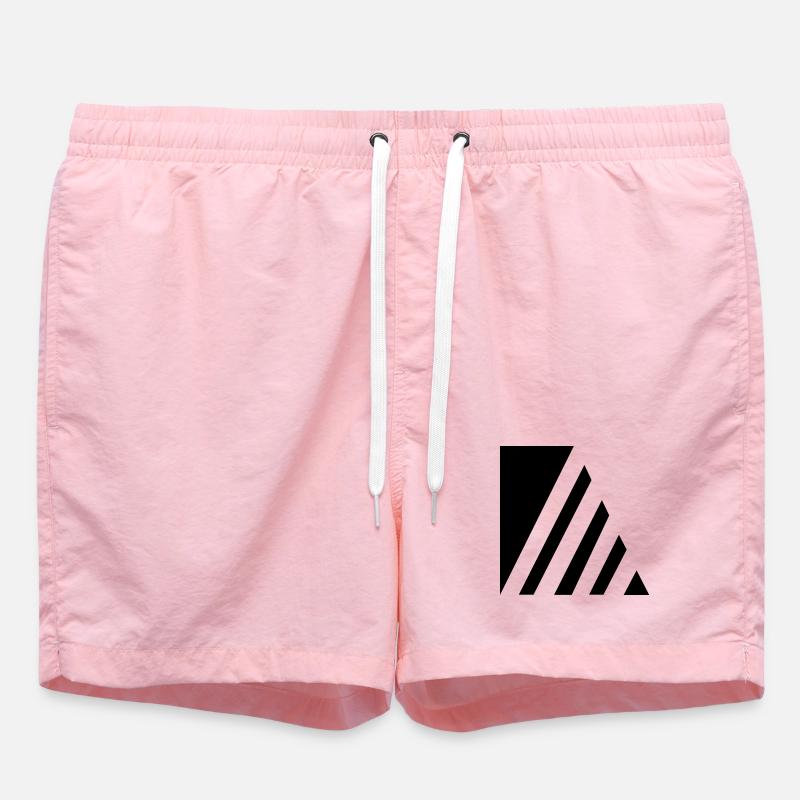 Rayures élégantes - Short de bain - rose