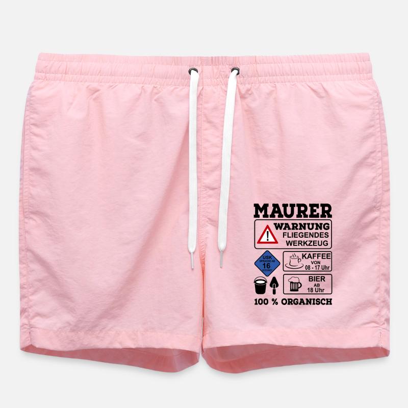 Bricklayer - Swim Trunks - pink