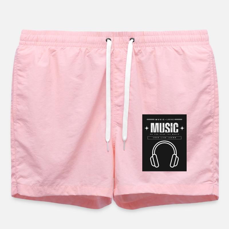 Kopfhörer - Badeshorts - Pink
