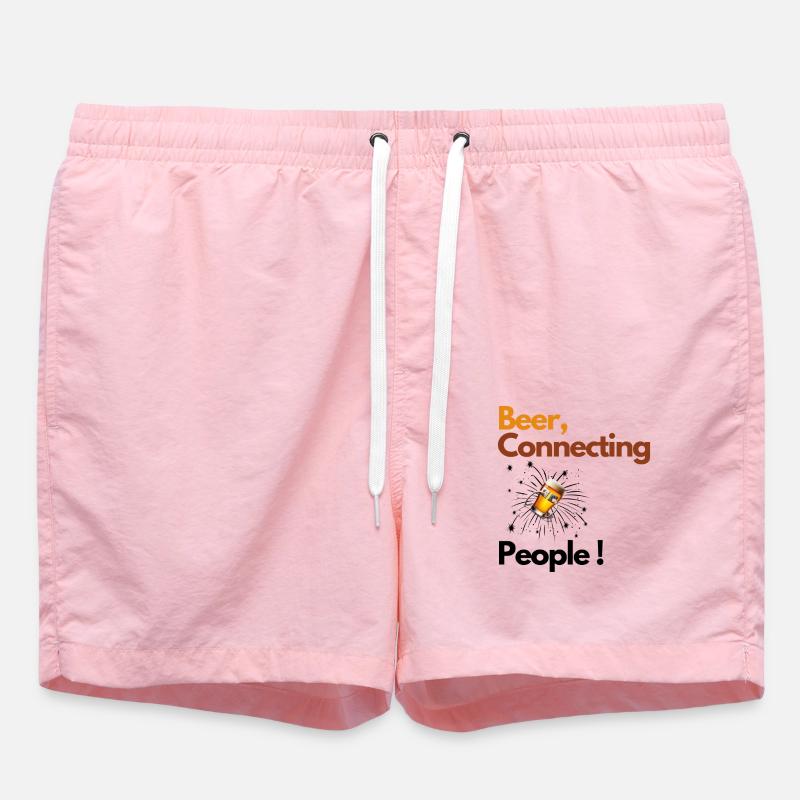 Meilleur vente Beer connecting People - Short de bain - rose