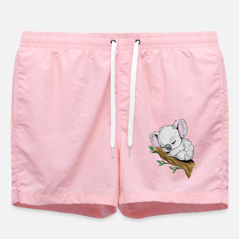 Koala endormi - Short de bain - rose