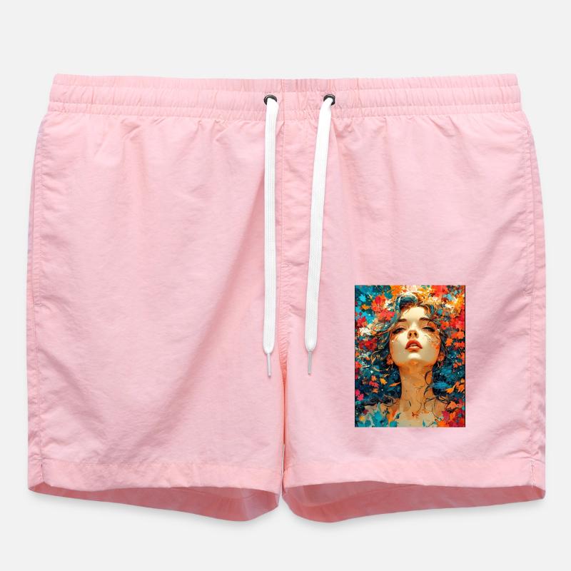 Autumn composition - Swim Trunks - pink