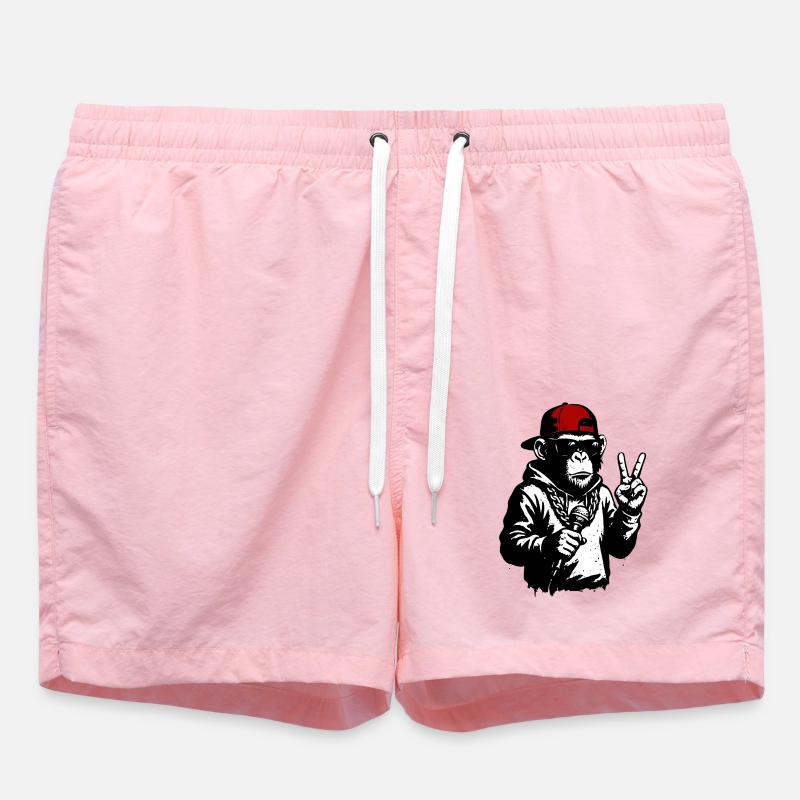 Cool Monkey - Swim Trunks - pink