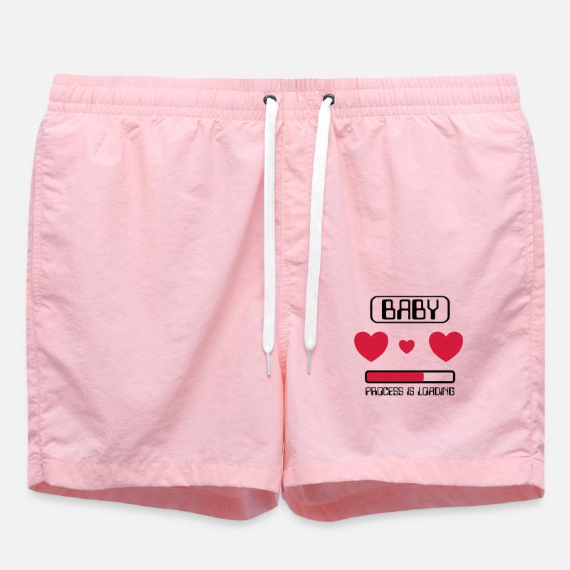 Baby Process is loading - Swim Trunks - pink