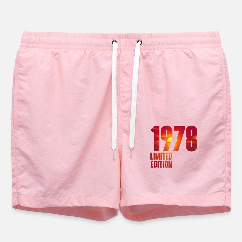 1978 - Short de bain - rose