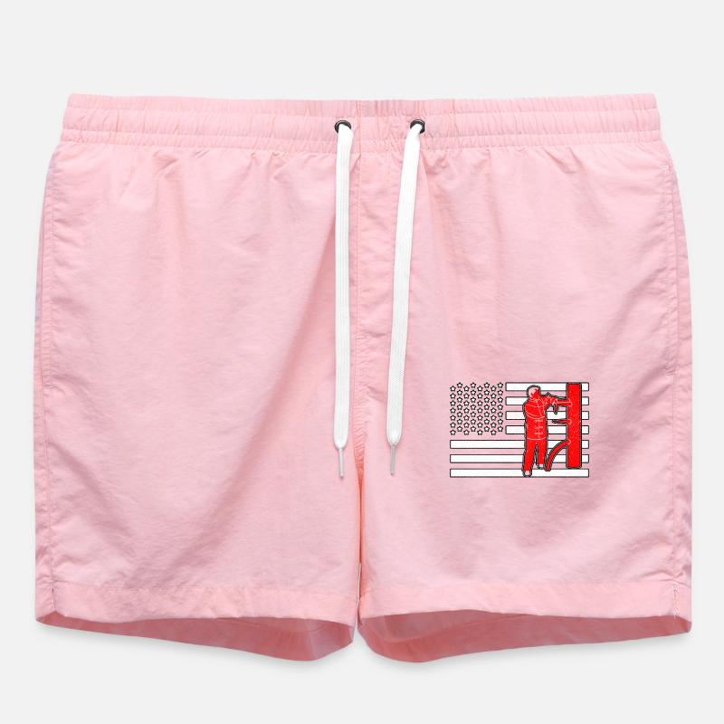 Wing Chun - Short de bain - rose