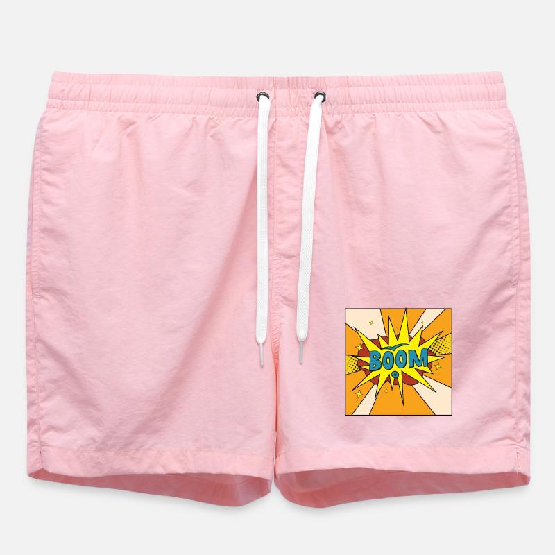 Boom Comic Explosion Stil - Badeshorts - Pink