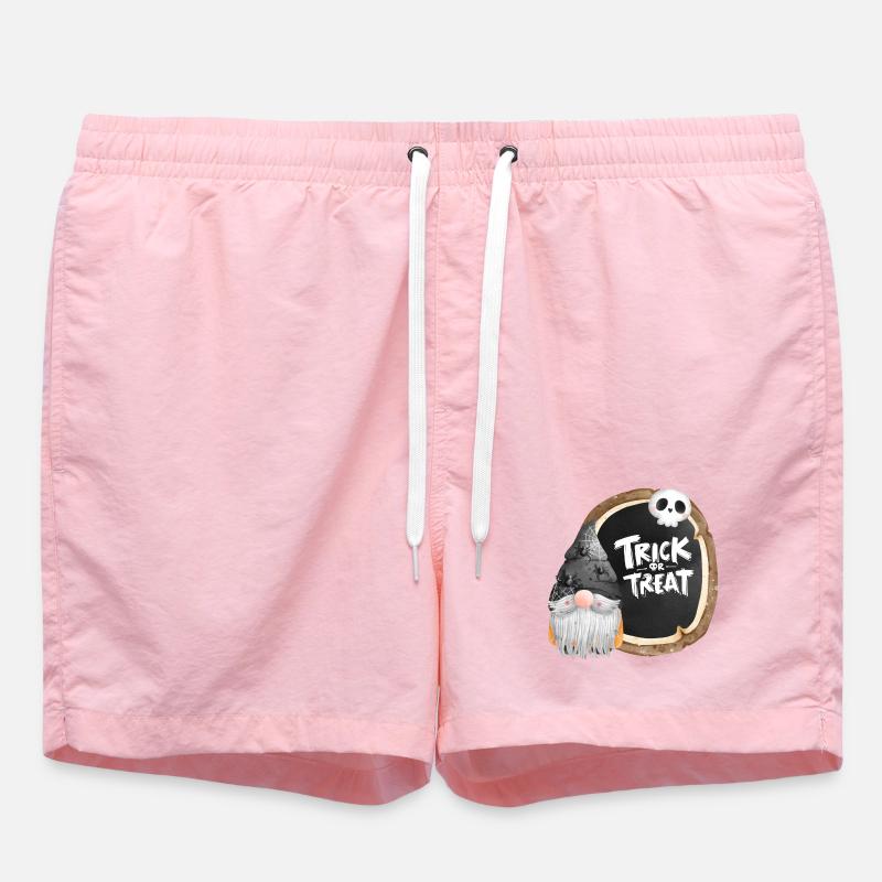 Halloween, Süßes oder Saures, Gnom - Badeshorts - Pink