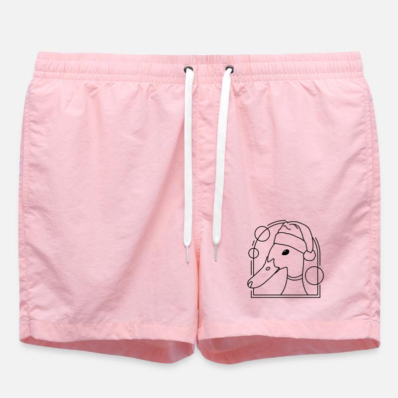 Canard de Noël au design géométrique - Short de bain - rose