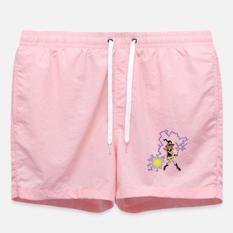 Apprentice Witch - Swim Trunks - pink