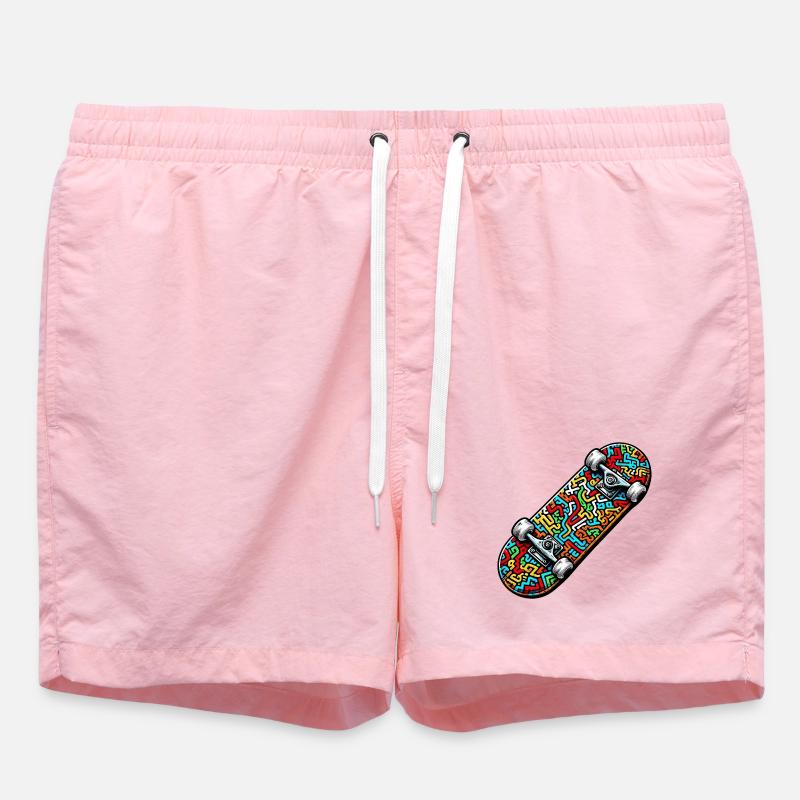 Skateboard - Short de bain - rose