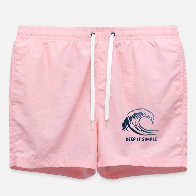 Keep It Simple Wave - Swim Trunks - pink
