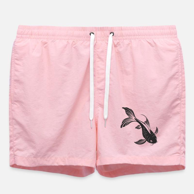 Conception élégante de silhouette de poisson - Short de bain - rose