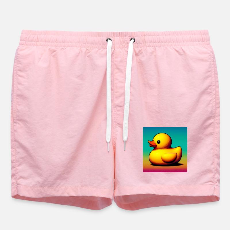 Duckling Duck Duck Duck - Swim Trunks - pink