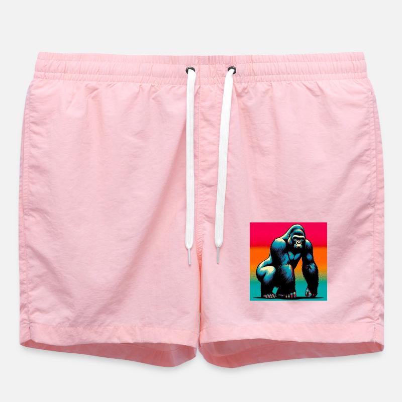 gorille - Short de bain - rose