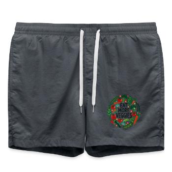 Mangez plus de légumes Motif circulaire de légumes - Short de bain -  - Devant