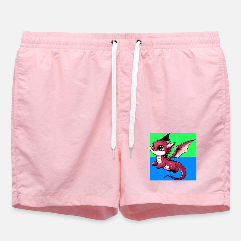 dragon - Short de bain - rose